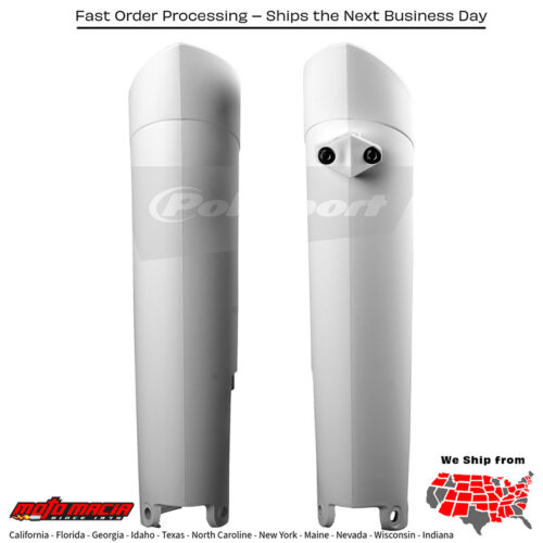 FORK GUARDS WHITE Honda CRF450RX 2017-2018 Honda CRF250L 2013-2018 Honda CRF250M 2013-2013 Honda CRF450R 2010-2018 Honda CRF250R 2010-2018 Honda CRF250X 2012-2017 Honda CRF450X 2010-2017 Honda CRF250LR Rally 2017-2018 Honda CRF250LA ABS 201