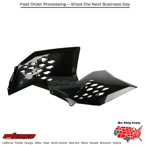 RADIATOR SHROUDS BLACK KTM 250 EXC 2008-2008