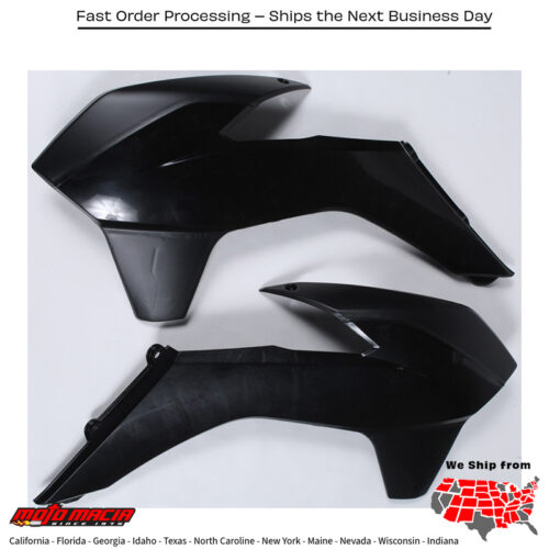 RADIATOR SHROUDS BLACK KTM 350 EXC-F 2014-2016 KTM 500 XCF-W 2013-2015 KTM 350 XCF-W 2013-2015 KTM 350 XC-F 2013-2015 KTM 150 XC 2013-2015 KTM 450 SX-F Factory Edition 2013-2014 KTM 350 SX-F 2013-2015 KTM 250 SX 2013-2016 KTM 250 SX-F 2013-