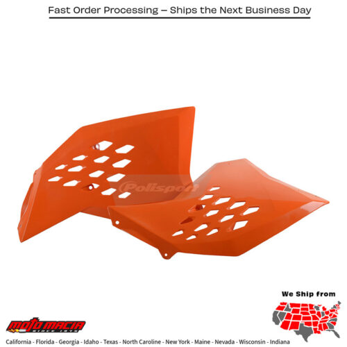 RADIATOR SHROUDS ORANGE KTM 250 EXC 2008-2008