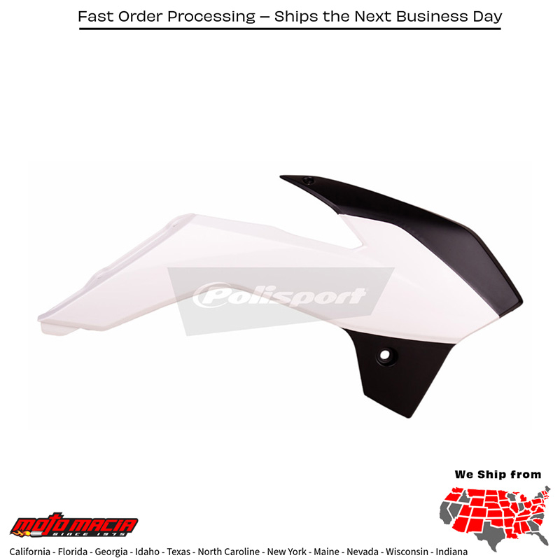 RADIATOR SHROUDS WHITE KTM 85 SX (17/14) 2017-2017