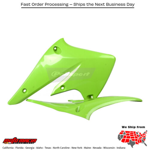 RADIATOR SHROUD GREEN Kawasaki KX250F 2005-2005