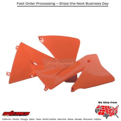 RADIATOR SHROUD ORANGE KTM 520 EXC 4-Stroke 2002-2002