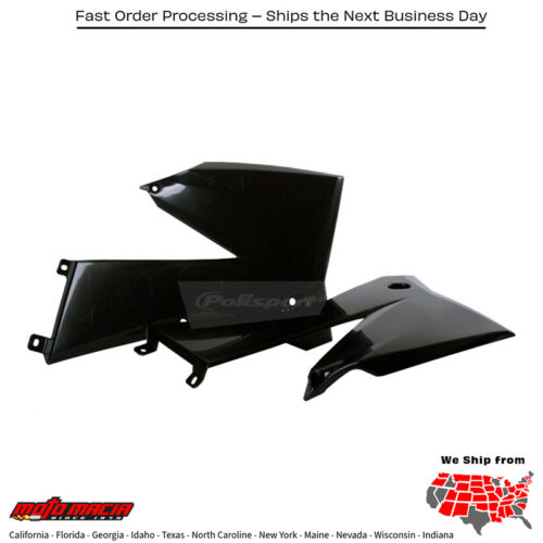 RADIATOR SHROUD BLACK KTM 150 SX 2005-2006 KTM 250 SX 2005-2006 KTM 250 SX-F 2005-2006 KTM 450 SX-F 2005-2006 KTM 525 SX 4-Stroke 2005-2006 KTM 125 SX 2005-2006