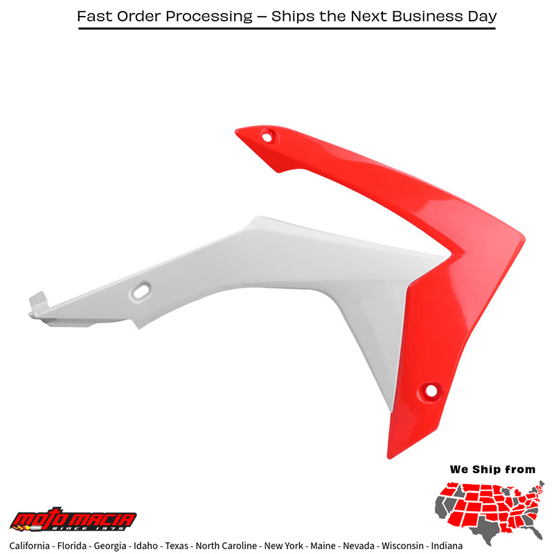 RADIATOR SHROUD RED Honda CRF250R 2014-2017 Honda CRF450R 2013-2016