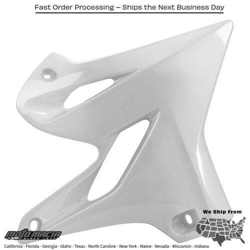 RADIATOR SHROUD WHITE Yamaha YZ125X 2020-2021 Yamaha YZ250X 2016-2021 Yamaha YZ125 2015-2021 Yamaha YZ250 2015-2021