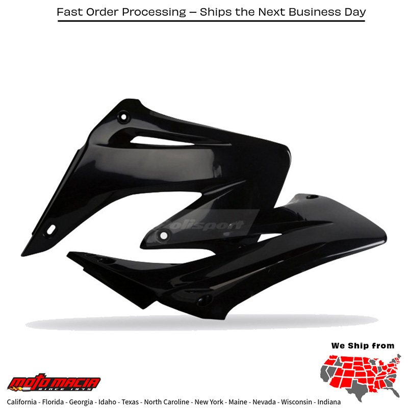 RADIATOR SHROUD BLACK Honda CR250R 2004-2007 Honda CR125R 2004-2007