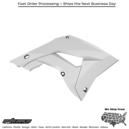 RADIATOR SHROUD WHITE Honda CR250R 2004-2007