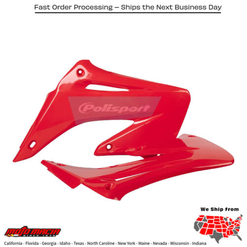 RADIATOR SHROUD RED Honda CR250R 2004-2007 Honda CR125R 2004-2007