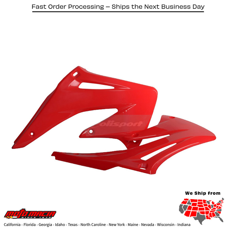 RADIATOR SHROUD RED Honda CRF450R 2004-2004