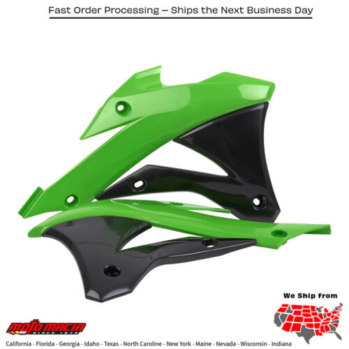 RADIATOR SHROUD GREEN Kawasaki KX85 2014-2019 Kawasaki KX100 2014-2019
