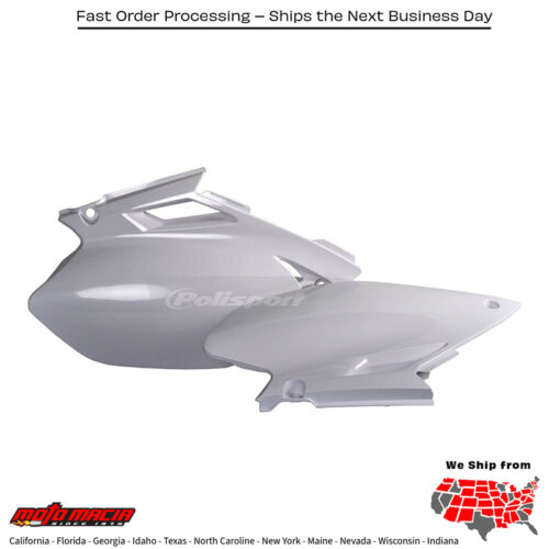 SIDE PANELS WHITE Yamaha YZ450F 2003-2005 Yamaha YZ250F 2003-2005