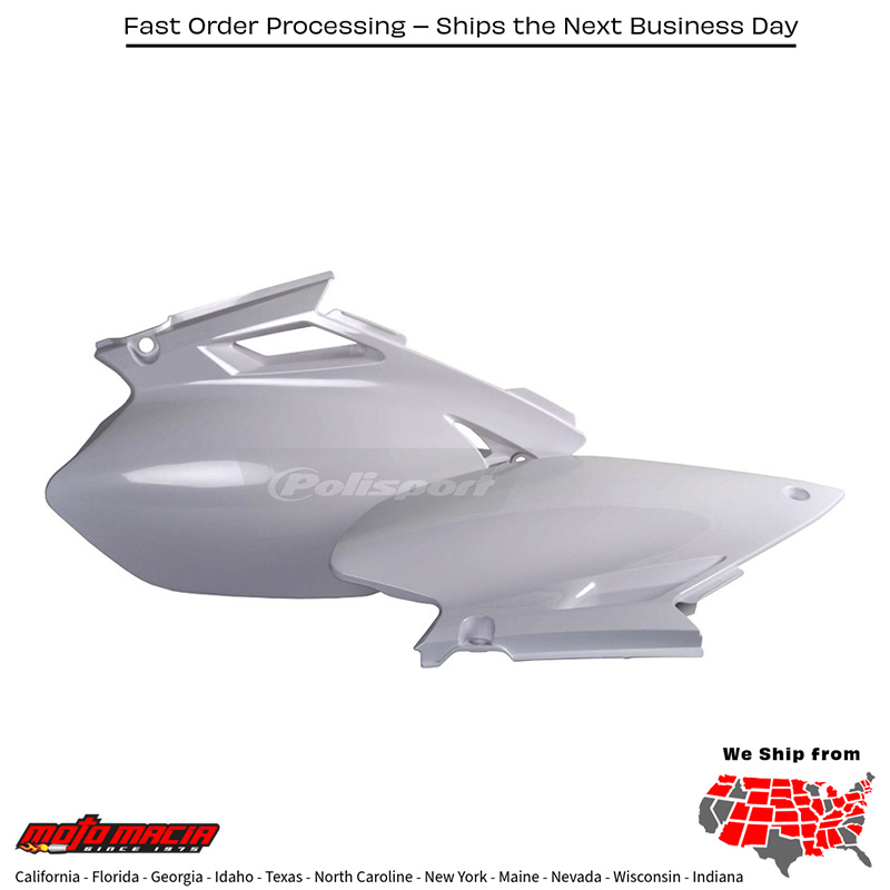 SIDE PANELS WHITE Yamaha YZ450F 2003-2005 Yamaha YZ250F 2003-2005