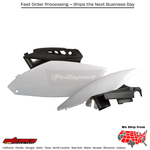 SIDE PANELS BLACK/WHITE Yamaha YZ250F 2010-2013