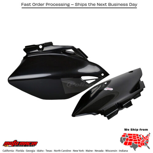 SIDE PANELS BLACK Yamaha YZ450F 2006-2009 Yamaha YZ250F 2006-2009