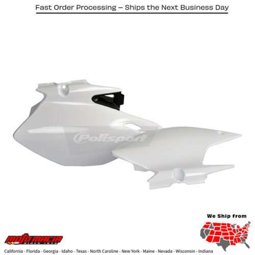 SIDE PANELS WHITE Yamaha WR250F 2007-2013 Yamaha WR450F 2007-2011