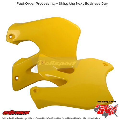 RADIATOR SHROUD YELLOW Suzuki RM250 1996-1998 Suzuki RM125 1996-1998