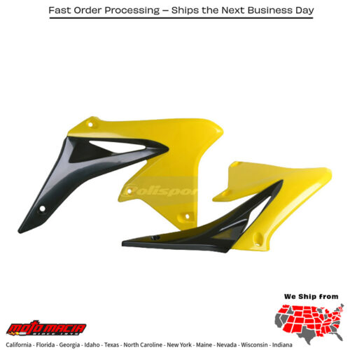 RADIATOR SHROUD BLACK/YELLOW Suzuki RM-Z250 2010-2018