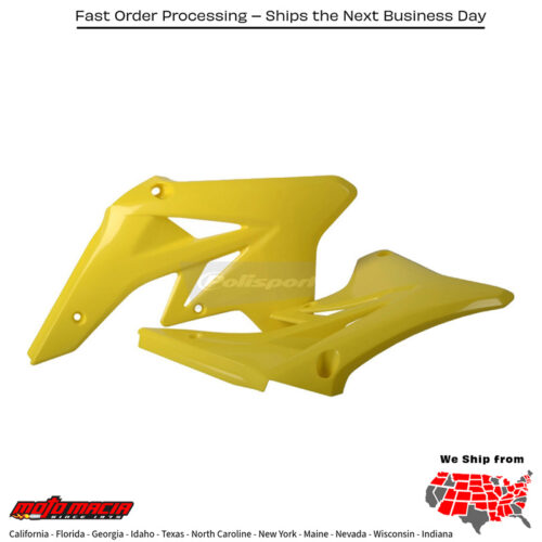 RADIATOR SHROUD YELLOW Suzuki RM-Z250 2007-2009
