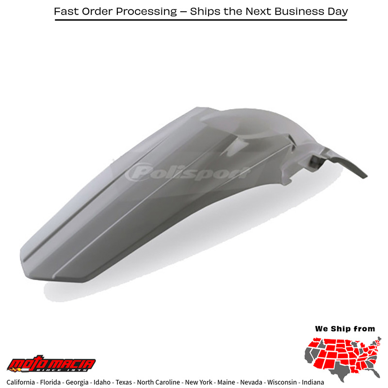REAR FENDER WHITE Suzuki RM-Z250 2010-2018