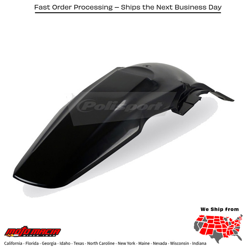 REAR FENDER BLACK Suzuki RM-Z250 2007-2009