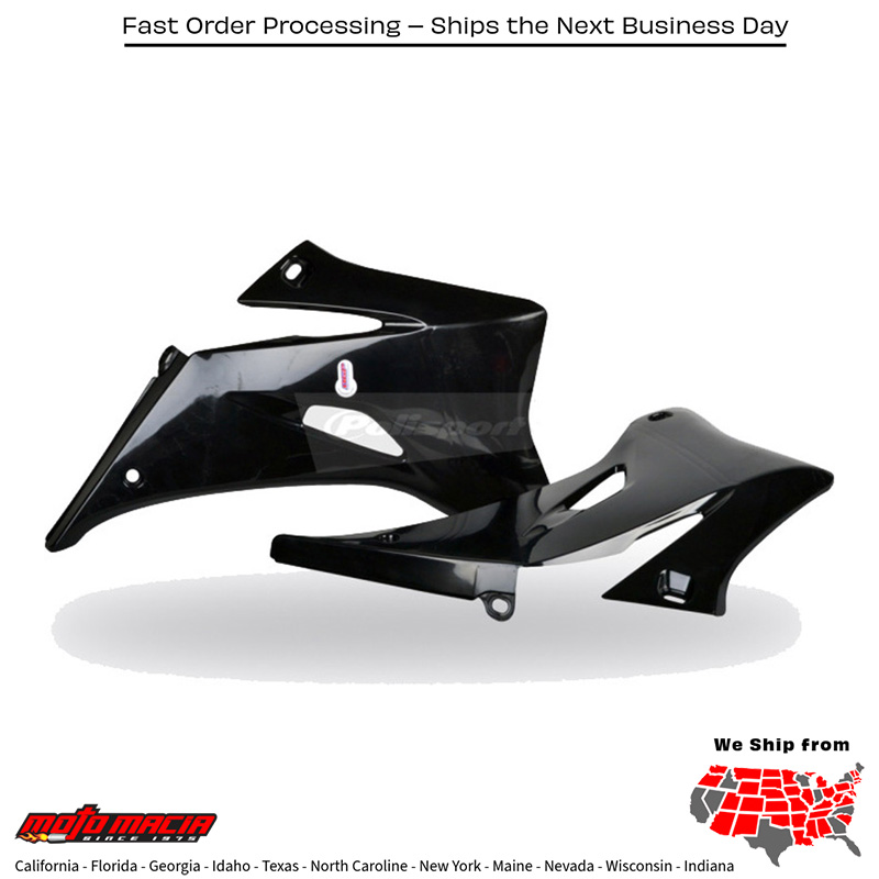 RADIATOR SHROUD BLACK Yamaha YZ450F 2006-2009 Yamaha YZ250F 2006-2009