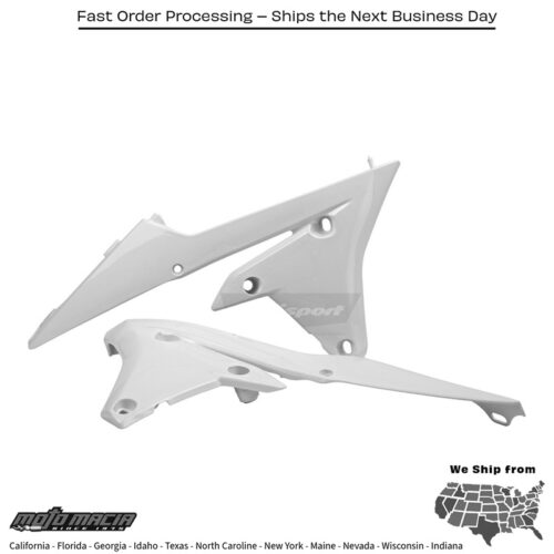 RADIATOR SHROUD WHITE Yamaha YZ450FX 2018-2018 Yamaha YZ250F 2014-2018 Yamaha YZ450F 2014-2017