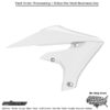 RADIATOR SHROUD WHITE Yamaha YZ450F 2018-2022 Yamaha YZ250F 2019-2023 Yamaha YZ250X 2019-2023 Yamaha YZ450FX 2019-2023
