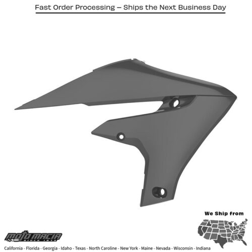 RADIATOR SHROUD NARDO GREY Yamaha YZ450F 2018-2022 Yamaha YZ250F 2019-2022 Yamaha YZ250X 2019-2022 Yamaha YZ450FX 2019-2019