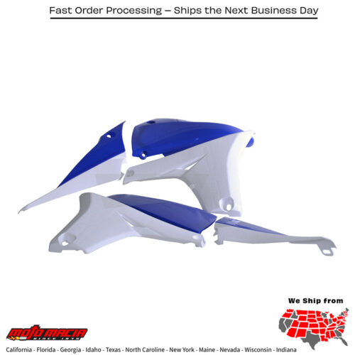 RADIATOR SHROUD BLUE/WHITE Yamaha YZ450F 2006-2009