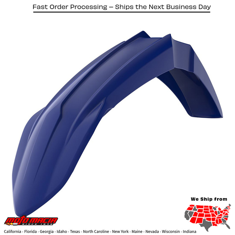 FRONT FENDER BLUE Yamaha YZ250F 2019-2022 Yamaha YZ250FX 2019-2022 Yamaha YZ250X 2019-2022 Yamaha YZ125 2022-2022 Yamaha YZ250 2022-2022