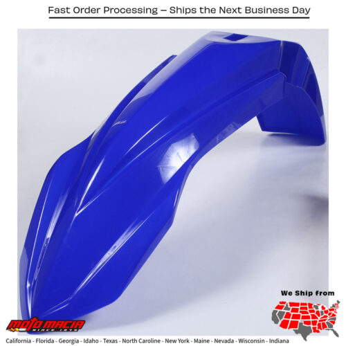 FRONT FENDER BLUE Yamaha YZ125X 2020-2021 Yamaha YZ250X 2016-2021 Yamaha YZ125 2015-2021 Yamaha YZ250 2015-2021 Yamaha YZ250F 2010-2018 Yamaha YZ450F 2010-2017 Yamaha YZ450FX 2018-2018