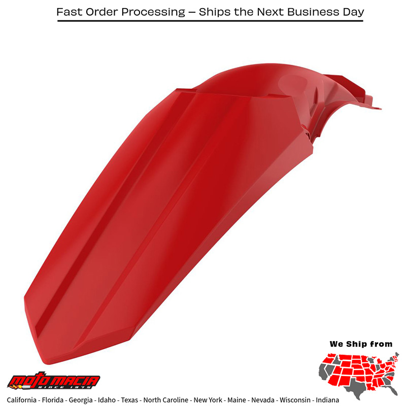 REAR FENDER RED Honda CR125R 2004-2007 Honda CR250R 2004-2007