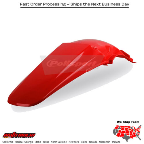REAR FENDER RED Honda CR250R 2004-2007 Honda CR125R 2004-2007