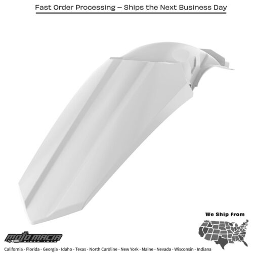 REAR FENDER WHITE Honda CR250R 2004-2007