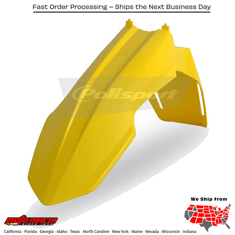 FRONT FENDER YELLOW Suzuki RM-Z250 2010-2018 Suzuki RM-Z450 2008-2017