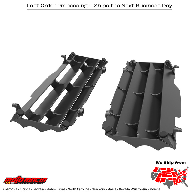 RADIATOR LOUVERS BLACK Husqvarna FE 350S 2015-2015 Husqvarna FE 501S 2015-2015 KTM 250 SX-F Factory Edition 2015-2015 KTM Freeride 250R 4-Stroke 2015-2016 KTM 350 EXC-F 2012-2016 KTM 500 XCF-W 2012-2016 KTM 350 XCF-W 2012-2016 KTM 350 XC-F