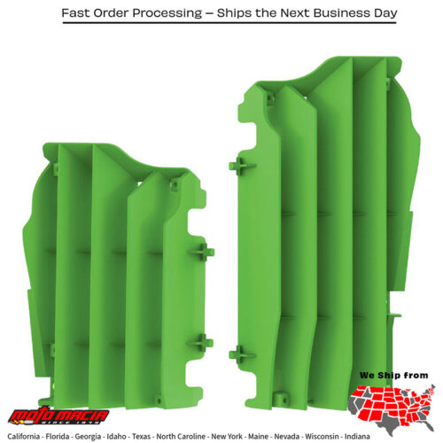 RADIATOR LOUVERS GREEN Kawasaki KX250F 2022-2024 Kawasaki KX450F 2016-2023