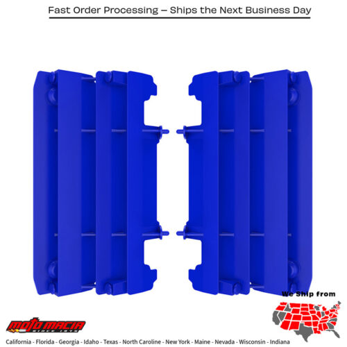 RADIATOR LOUVERS BLUE Yamaha YZ250X 2016-2021 Yamaha YZ125 2006-2021 Yamaha YZ250 2006-2021 Yamaha YZ125X 2020-2021
