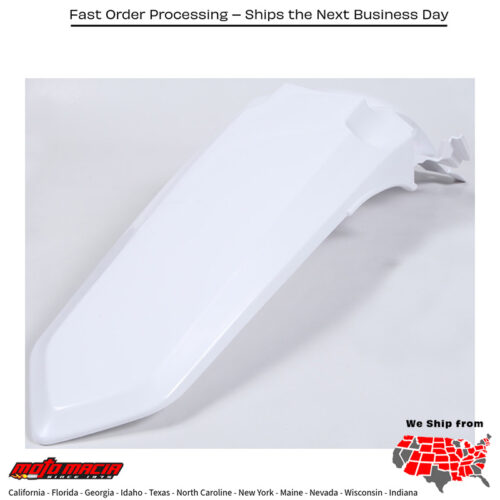 REAR FENDER WHITE Yamaha YZ125X 2020-2021 Yamaha YZ250X 2016-2021 Yamaha YZ125 2015-2021 Yamaha YZ250 2015-2021