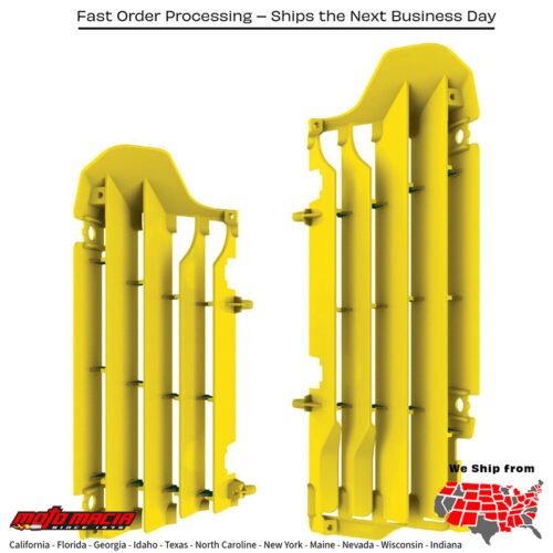 RADIATOR LOUVER YELLOW Suzuki RM-Z450 2018-2024 Suzuki RM-Z250 2019-2019