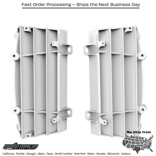 RADIATOR LOUVERS KTM WHITE KTM 300 EXC 2022-2022 KTM 250 SX-F 2018-2022 KTM 450 SX-F 2018-2022 KTM 125 SX 2018-2022 KTM 150 SX 2018-2022 KTM 250 SX 2018-2022 KTM 350 SX-F 2018-2022 KTM 250 XC 2018-2019 KTM 250 XC-F 2018-2022 KTM 300 XC 2018