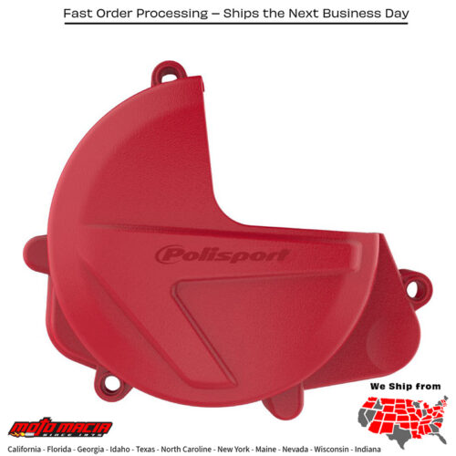 CLUTCH COVER PROTECTOR RED Honda CRF450RX 2017-2023 Honda CRF450R 2017-2023 Honda CRF450R-S 2022-2022