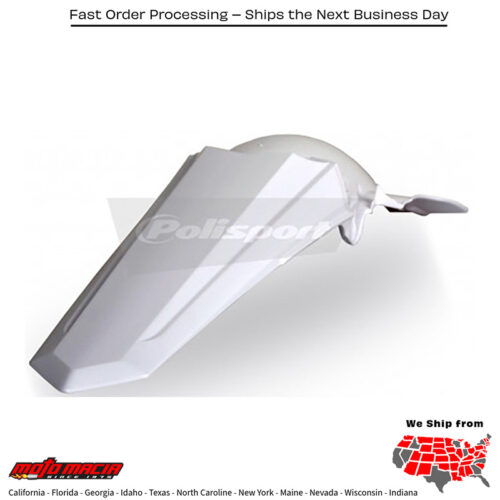 REAR FENDER WHITE Yamaha YZ250F 2010-2013
