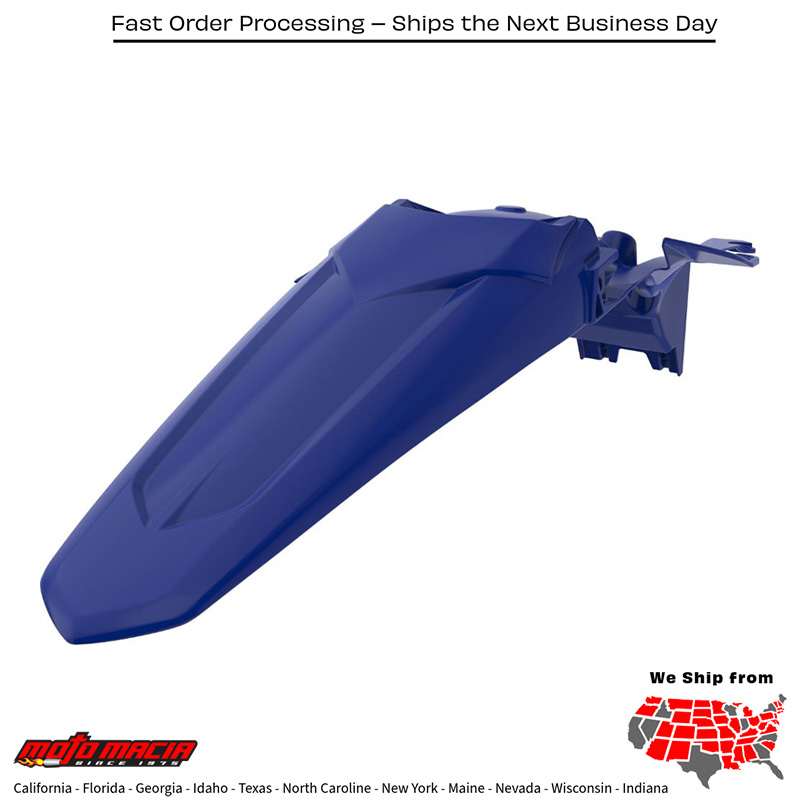 REAR FENDER BLUE Yamaha YZ450FX 2019-2023 Yamaha YZ450F 2018-2022 Yamaha YZ250F 2019-2023 Yamaha YZ250X 2019-2023