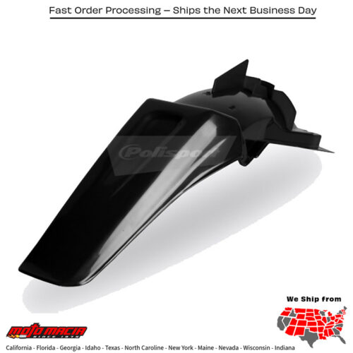 REAR FENDER BLACK Kawasaki KX125 1999-2002 Kawasaki KX250 1999-2002