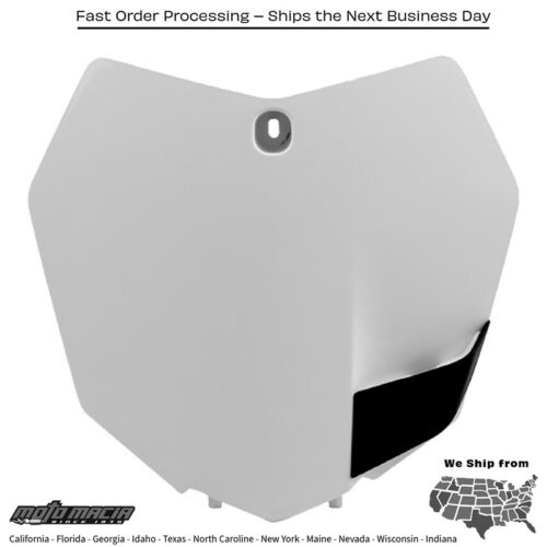 FRONT NUMBER PLATE WHITE KTM 150 SX 2013-2015 KTM 350 XC-F 2013-2015 KTM 150 XC 2013-2015 KTM 350 SX-F 2013-2015 KTM 250 SX 2013-2015 KTM 250 SX-F 2013-2015 KTM 250 XC 2013-2015 KTM 300 XC 2013-2015 KTM 450 SX-F 2013-2015 KTM 250 XC-F 2013-