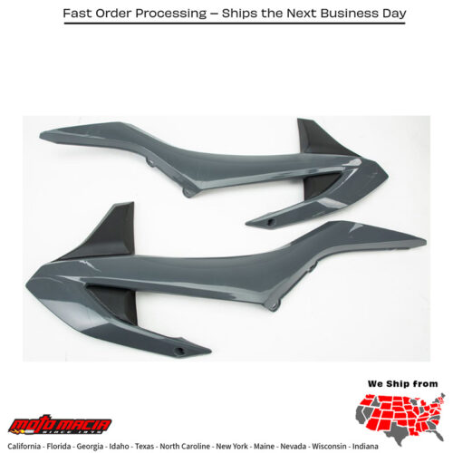 RADIATOR SHROUDS NARDO GREY/BLACK KTM 250 SX-F Factory Edition 2016-2018 KTM 150 XC-W 2017-2019 KTM 350 EXC-F 2017-2019 KTM 350 XC-F 2016-2018 KTM 450 SX-F Factory Edition 2016-2018 KTM 350 SX-F 2016-2018 KTM 250 SX-F 2016-2018 KTM 300 XC-W