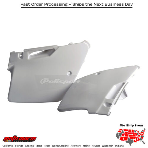 SIDE PANELS WHITE Suzuki RM125 2001-2008 Suzuki RM250 2001-2008
