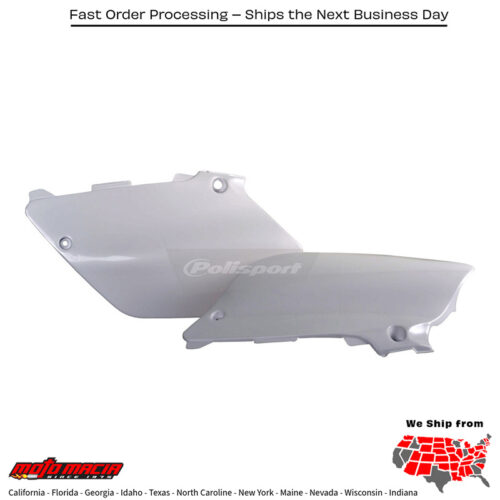 SIDE PANELS WHITE Yamaha YZ250 2002-2014 Yamaha YZ125 2002-2014